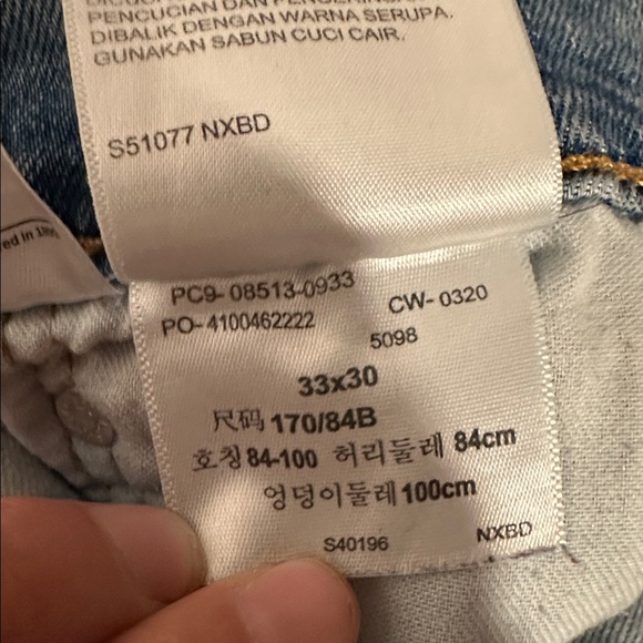 Levi’s 513 Slim Straight Jeans Men's 31x30 Classic Wash Denim Staple - Picture 12 of 16